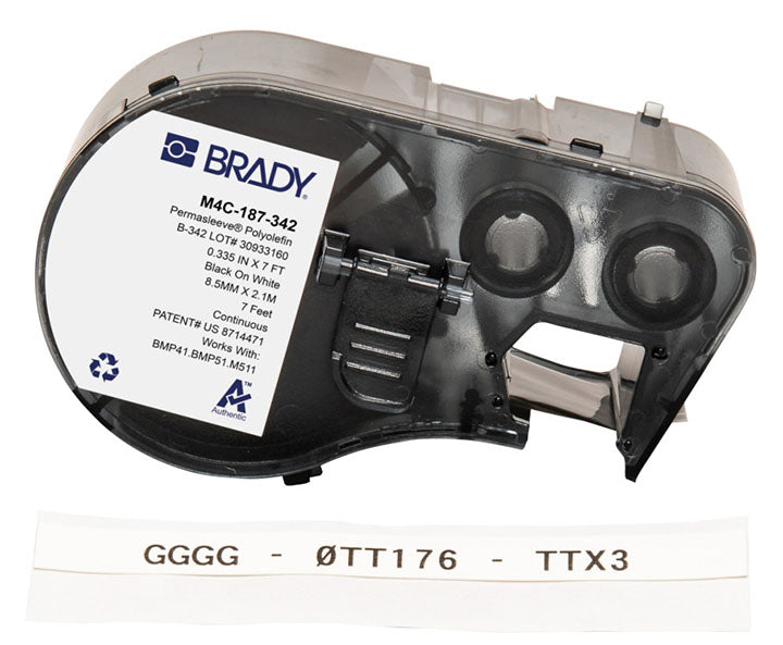 BRADY PERMASLEEVE HEAT SHRINK LBLS 7FT