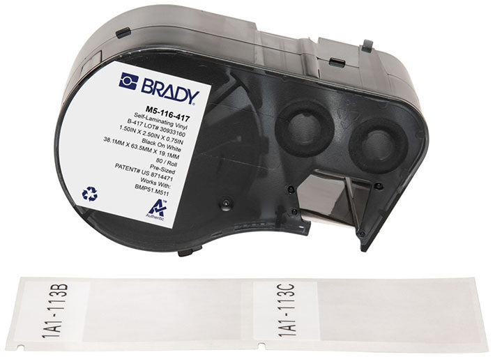 BRADY VINYL WRAP AROUND LABELS (80)