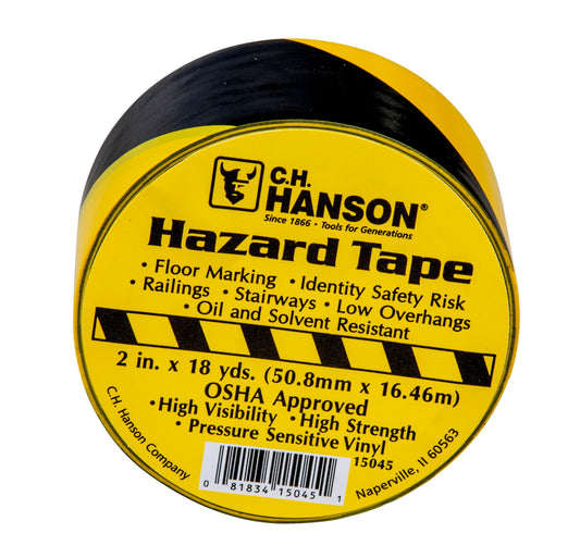 HANSON ADHESIVE FLR. TAPE (BLACK/YELLOW)