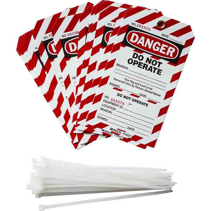 BRADY DO NOT OPERATE TAG 25/PK