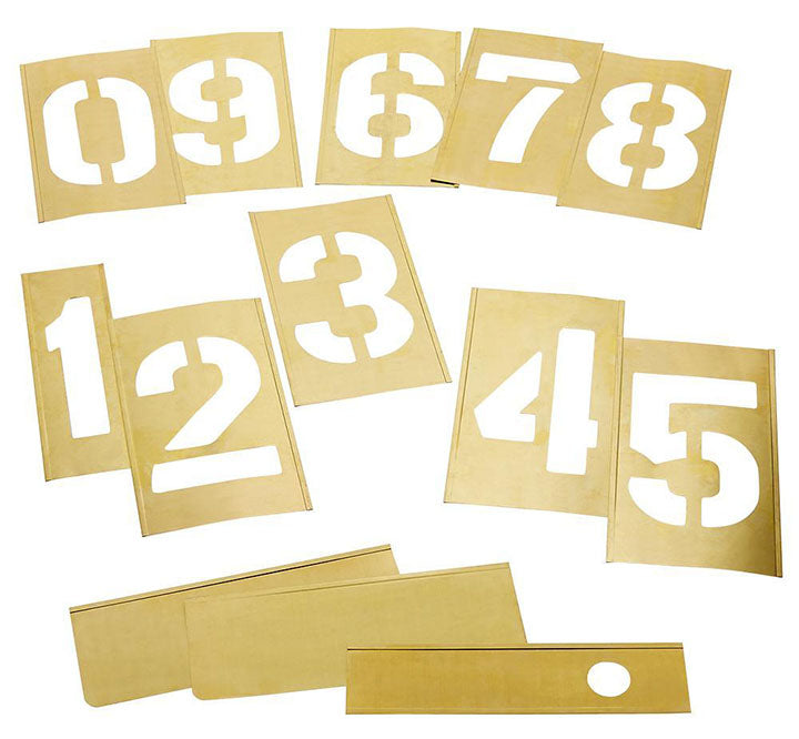 HANSON 8" STENCIL SET, NUMBERS 13 PCS