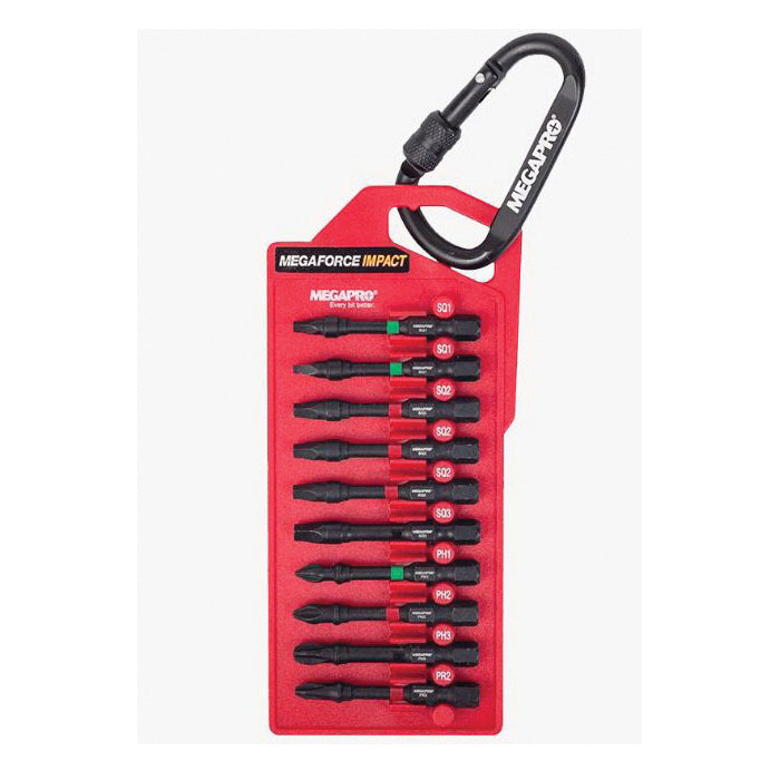 MEGAPRO IMPACT BIT ST 2" #2 SQUARE 10PK