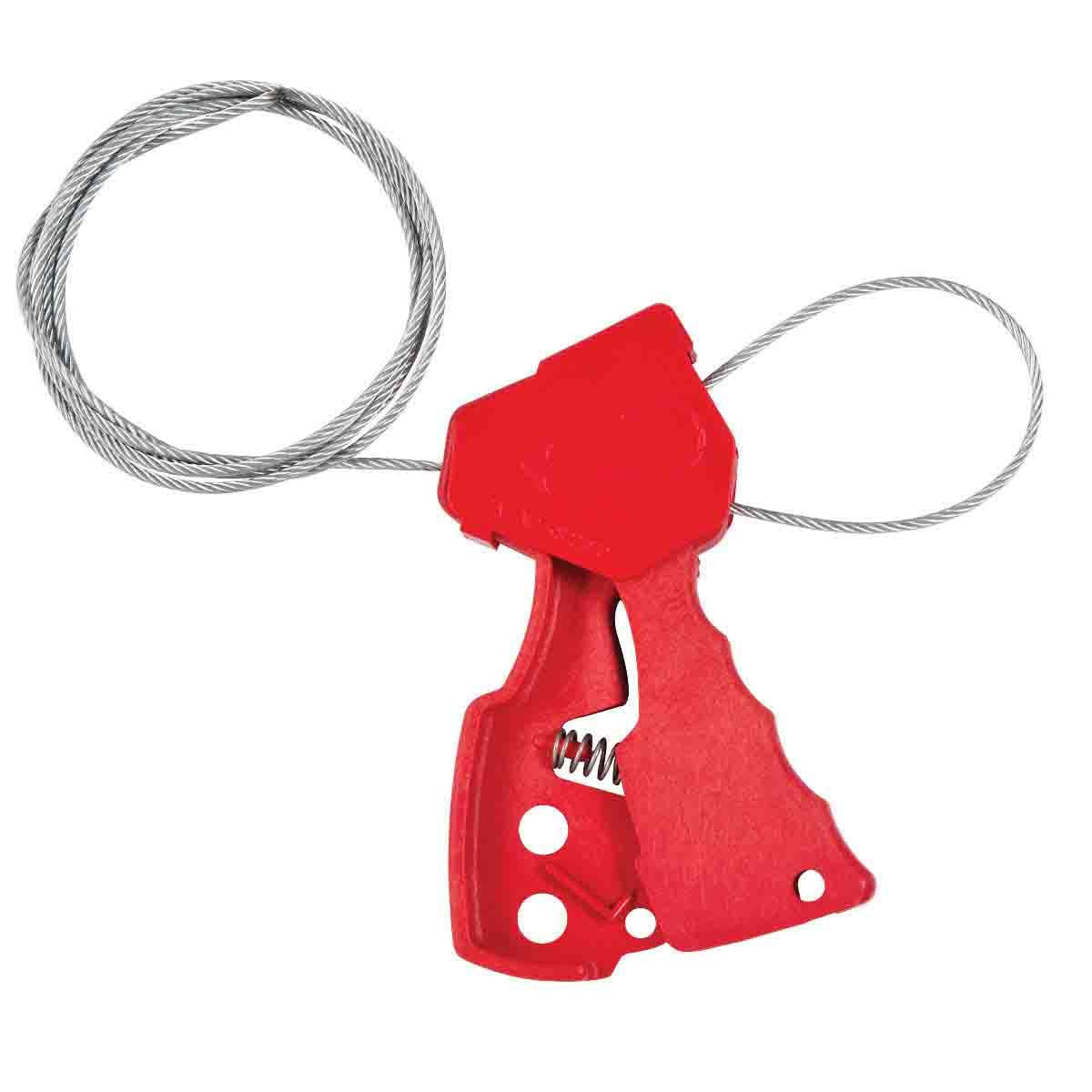 BRADY CABLE LOCKOUT, RED W/6FT CABLE