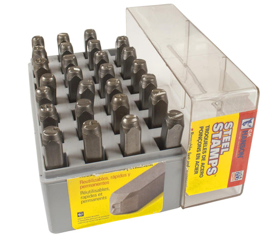 HANSON STD. STEEL STAMP SET -LTRS-1/16