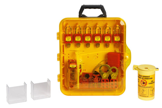 BRADY ELE LO STATION W/PL-38ST-RED-KD6PK