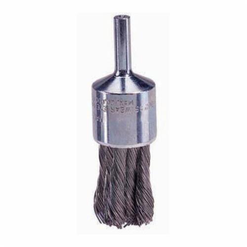 1" CRIMPED WIRE END BRUSH .006" SS FILL