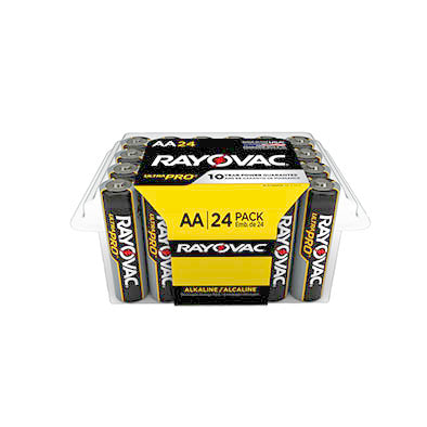 RAYOVAC ULTRA PRO ALKALINE AA 24PK