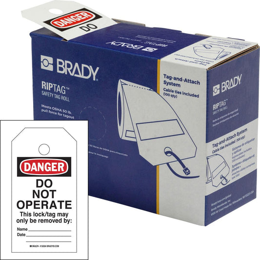 BRADY B851, 2SIDE, DO NOT OPER, 100/BX