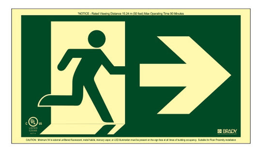 BRADY RUNNING MAN ARROW NO FRAME RIGHT