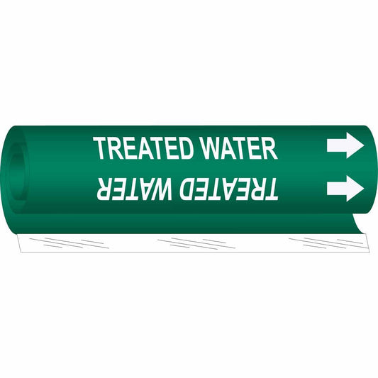 BRADY TREATED WATER PIPE MARKER