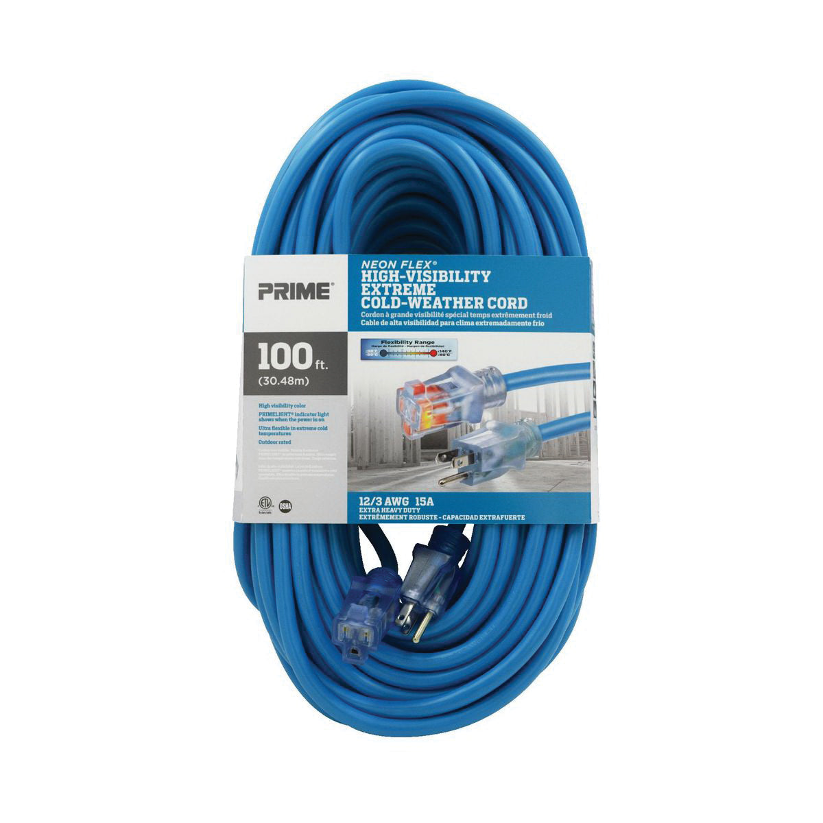 PRIME NEON FLEX 12/3 NEON PINK 50'