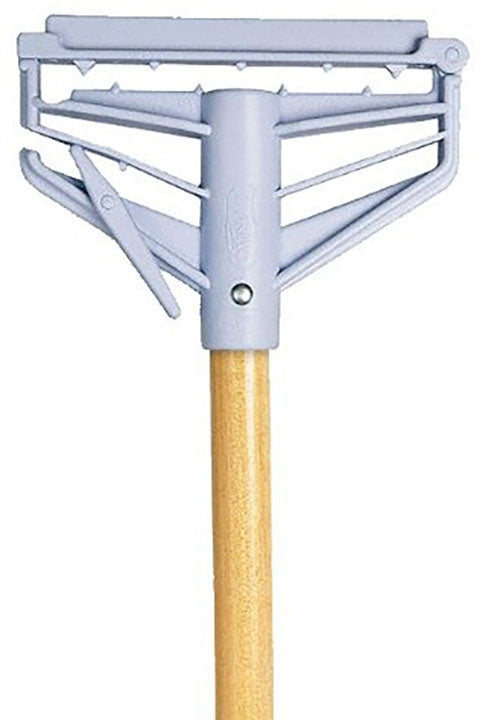 VILEDA BROOM HANDLE WOOD THREADED 54"