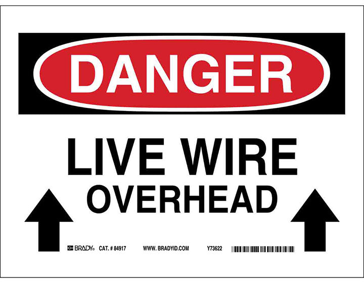 BRADY B401 10X14 ELECTRICAL HDRD SIGN