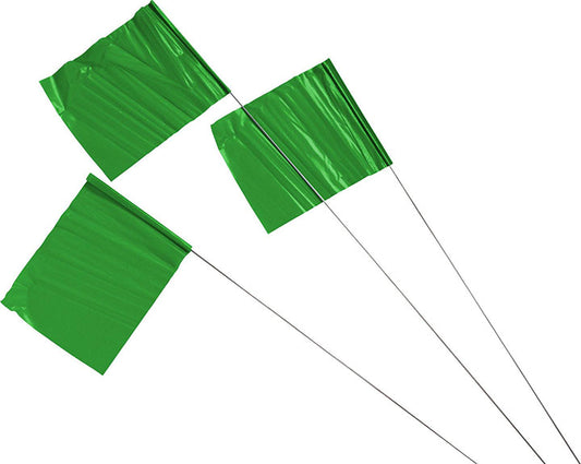 BRADY MARKING FLAG 4"H X 5"W GRN 100/PK