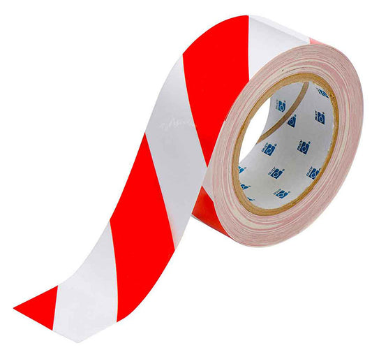 BRADY FLOOR MARKING TAPE 2X100 RED/WHITE