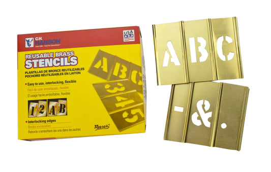 HANSON 2" BRASS STENCIL / 33PC SET