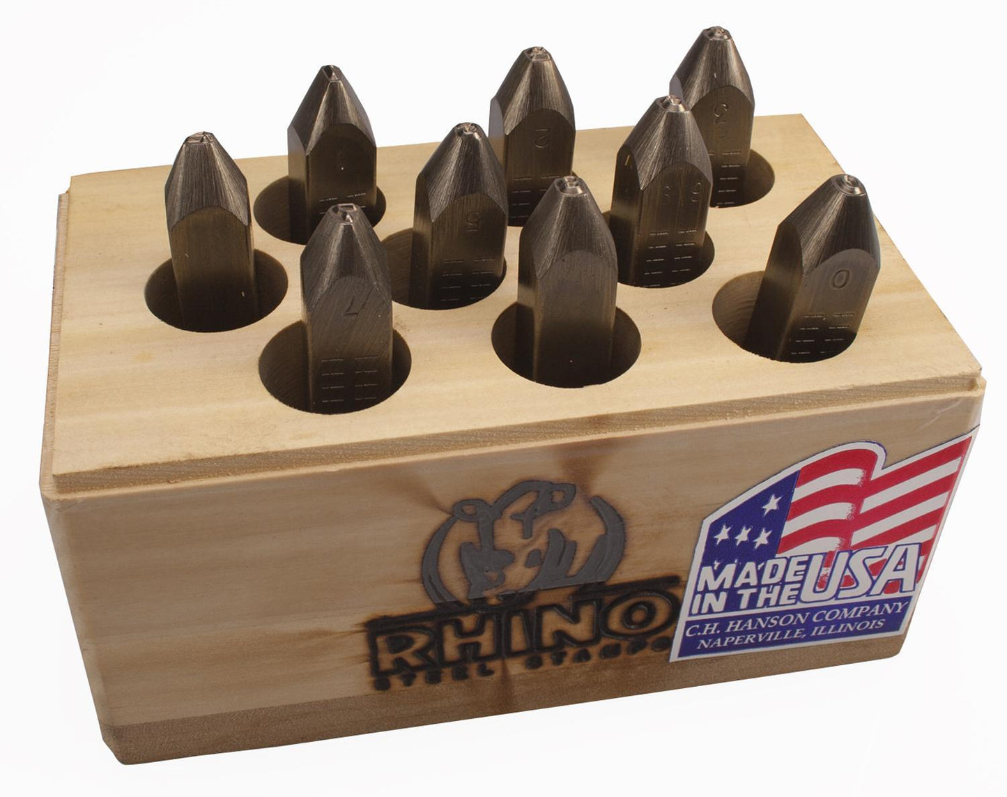 HANSON 1/4" RHINO STEEL NUMBER SET