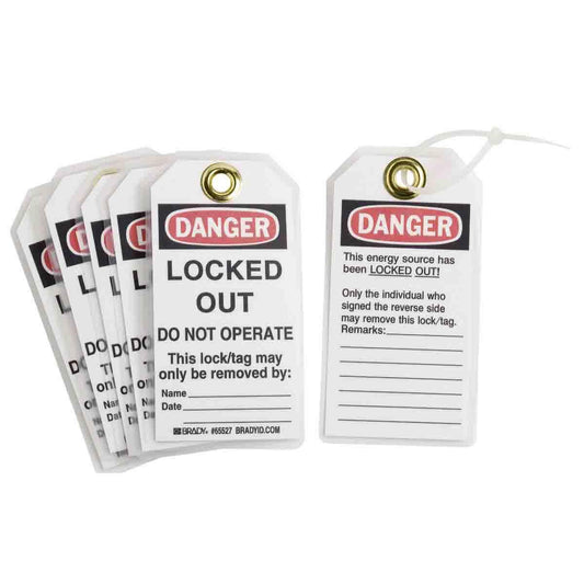 BRADY LOCKOUT TAGS B837 25PK DO NT OPER
