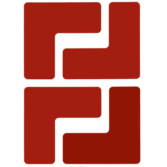 BRADY 2"X5" B514 RED FLOOR LS 20/PK
