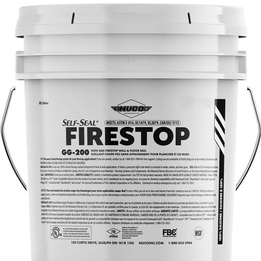 NUCO GG-200 GUN GRADE FIRESTOP SILICONE - LIMESTONE 10 L