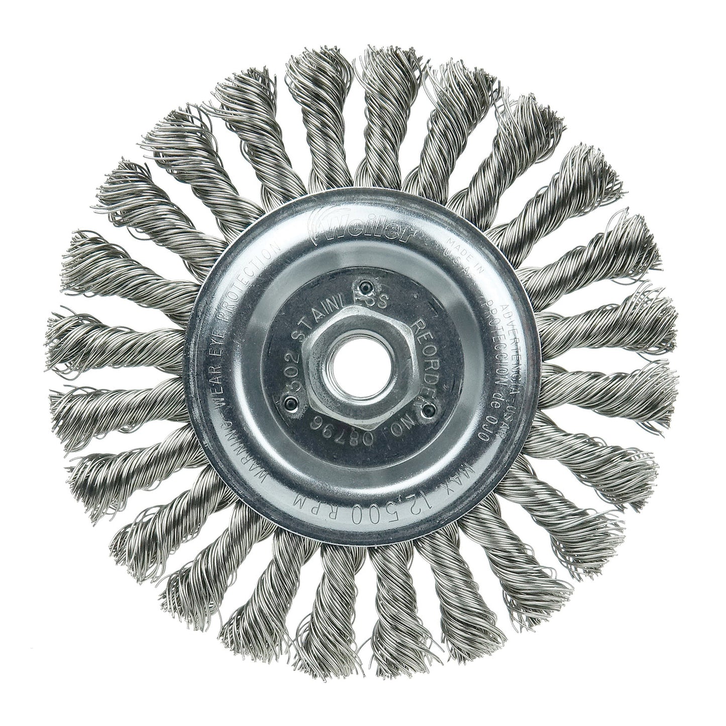 3" WIRE WHEEL .0118" STL FILL 1/2"-3/8"AH