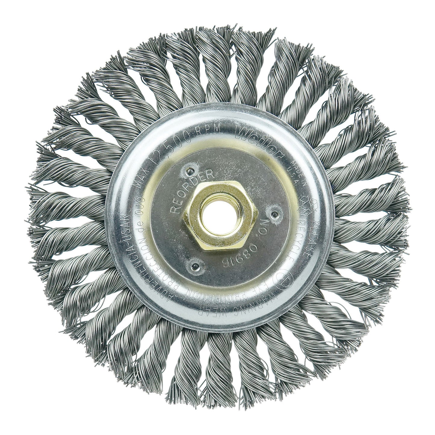 4" WIRE WHEEL .020" STL FILL 1/2"-3/8"AH