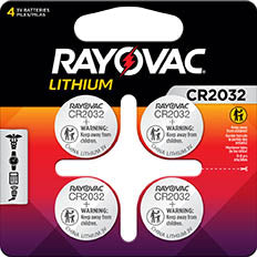 RAYOVAC LITHIUM COIN CELL 2032 3V BTT 1PK