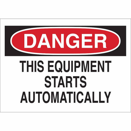 BRADY SIGN DANGER 10X14 AL