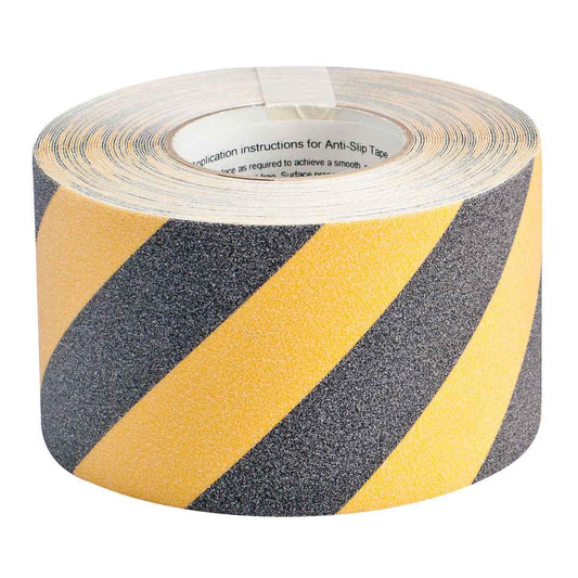 BRADY ANTI-SKID TAPE BLK/YLW 4"X60'