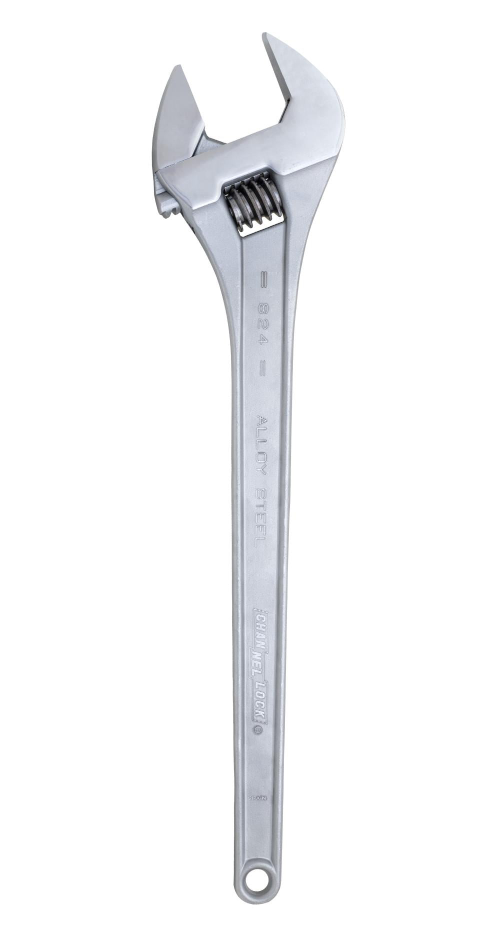CHANNELLOCK 12" ADJ WRENCH WIDE, CHROME