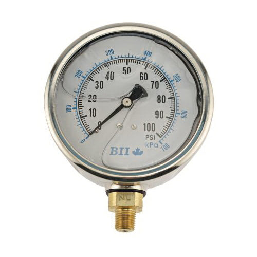 BOSHART PRESS GAUGE NO LEAD GLY. 4" DIAL