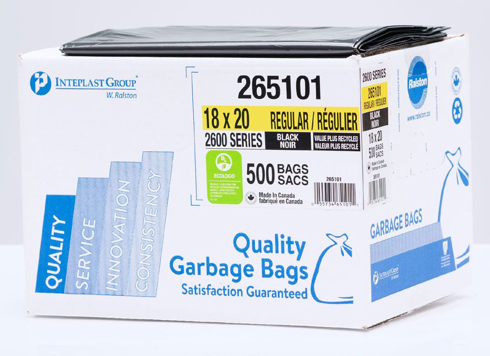 RALSTON GARBAGE BAGS 35"X50" 125/CS STRNG